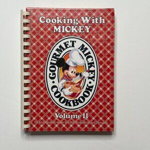 Cooking with Mickey Volume 2 Cookbook Disney Gourmet Recipes Hardback Spiral